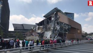 Así quedó la plaza tras el lamentable derrumbe 