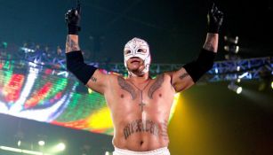 Rey Mysterio antes de una lucha en WWE