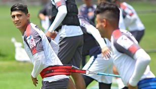 Jugadores de Chivas en un entrenamiento