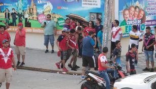 Aficionados de Veracruz después de la pelea