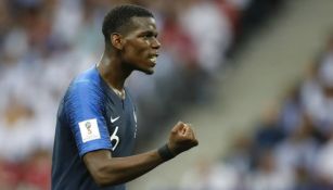 Pogba celebra triunfo de Francia en Rusia 2018