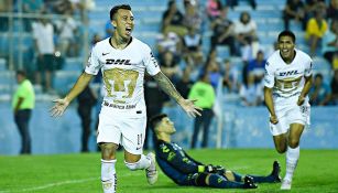 Martín Rodríguez festeja el gol de los Pumas