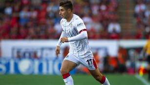 Isaac Brizuela durante juego de Chivas Xolos