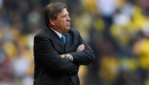 Miguel Herrera, durante un duelo del América en el C2018