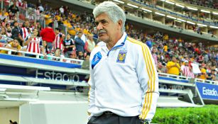 Tuca Ferretti, en un partido al frente de Tigres