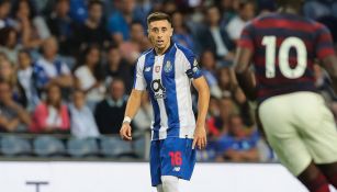 Héctor Herrera, en el juego contra Newcastle