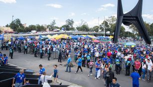 La afición de Cruz Azul previo al juego contra Puebla