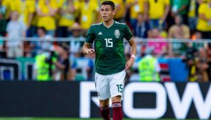 Héctor Moreno, durante un juego con el Tri