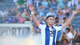 Héctor Herrera previo a un partido del Porto