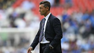 Caixinha después de un partido del Cruz Azul