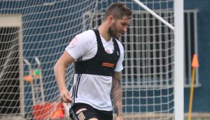 Gignac, durante un entrenamiento con con Tigres