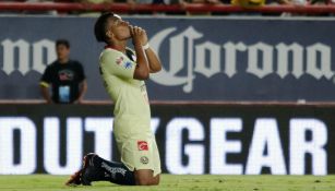 Roger Martínez celebra anotación con América 