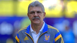 Tuca Ferretti, en un partido de Tigres