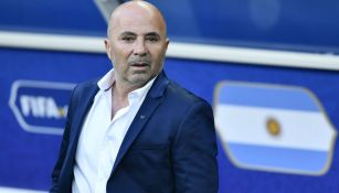 Sampaoli durante partido con Argentina 