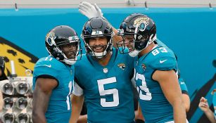 Blake Bortles celebra so touchdown contra Saints