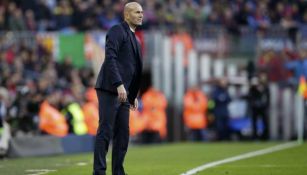 Zidane durante partido del Real Madrid 