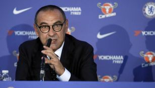 Sarri en conferencia de prensa 