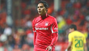 Raúl Nava, durante un partido con Toluca