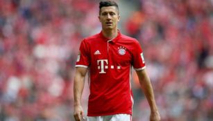 Lewandowski en un partido del Bayern Munich