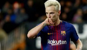 Rakitic celebra anotación con el conjunto Blaugrana