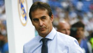 Lopetegui después de un partido del Real Madrid