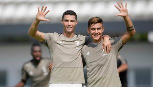 CR7 y Dybala durante entrenamiento de la Juventus 