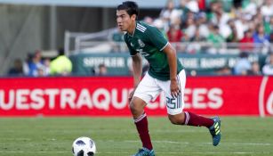 Erick Gutiérrez durante un partido de la Selección