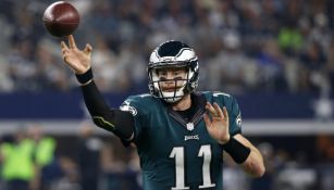 Carson Wentz, en un partido con Eagles 