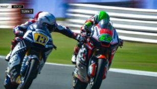 Fenati al momento de apretar el freno 