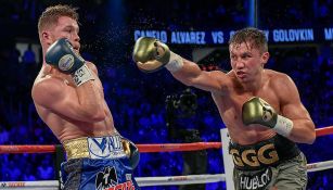 Acciones de la primera pelea entre Canelo y GGG