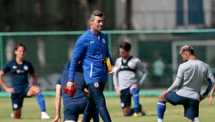 Caixinha, en un entrenamiento en La Noria