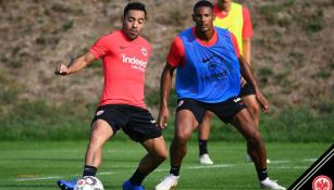 Fabián en entrenamiento del Eintracht Frankfurt 