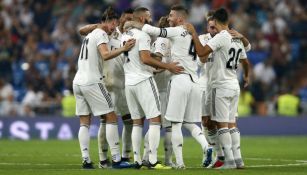 Real Madrid celebra gol vs Leganés