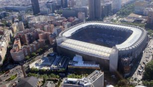 Vista aérea del Estadio Santiago Bernabéu