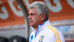 Tuca Ferretti, durante un partido de Tigres