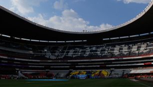 Panorámica del Estadio Azteca previo a un partido del América