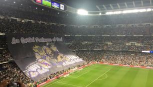 Tifo en el Santiago Bernabéu