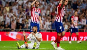 Karin Benzema, en lamento tras una falla