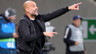 Guardiola, durante juego del City