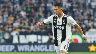 Cristiano, en un partido de la Juventus