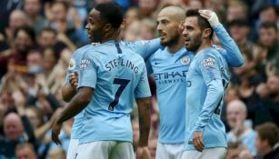 Jugadores del Manchester City durante un partido