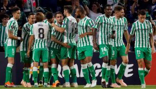 Real Betis, durante el encuentro ante el Dudelange