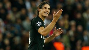 Cavani, en un partido con el PSG