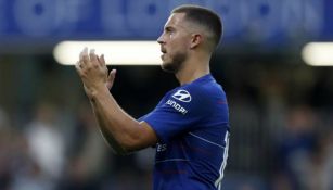 Hazard aplaude después de un partido