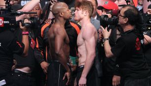 Mayweather y Canelo Álvarez 