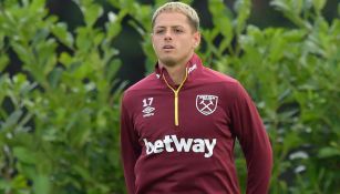 Chicharito en práctica con el West Ham