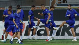 Jugadores del Betis en un entrenamiento