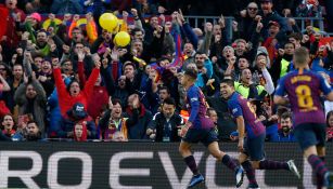 Barcelona durante el Clásico de España 