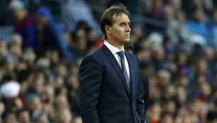 Lopetegui, durante un juego de Liga al frente del Real Madrid