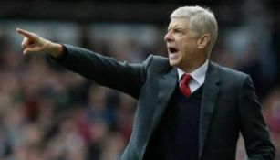 Wenger, durante un partido del Arsenal 